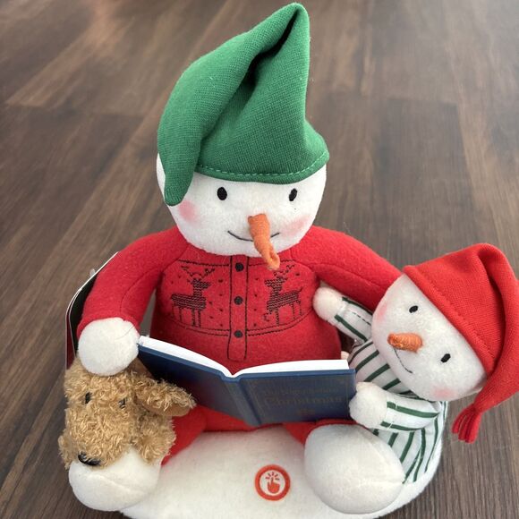 2019 HALLMARK STORYTIME SNOWMAN JINGLE PALS NEW TECHNO PLUSH Retro Y2K NWT - Picture 1 of 4